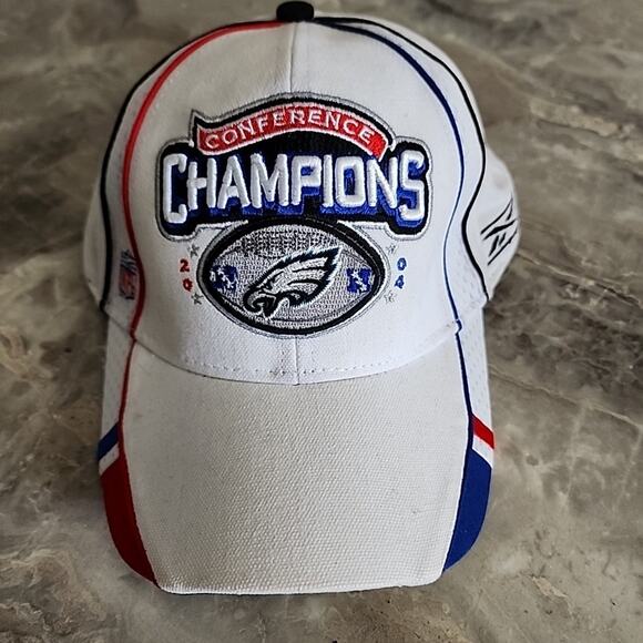 Philadelphia Eagles NFL 2004 Conference Champions Hat Cap OSFA Men Adult Unisex - Picture 1 of 6